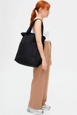 Roots Tote Bag Maxi 15" Black<lefrik Shop