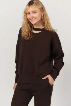 Rotondo Merino Jumper Chocolate<Salanida Clearance