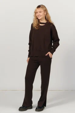 Rotondo Merino Jumper Chocolate<Salanida Clearance