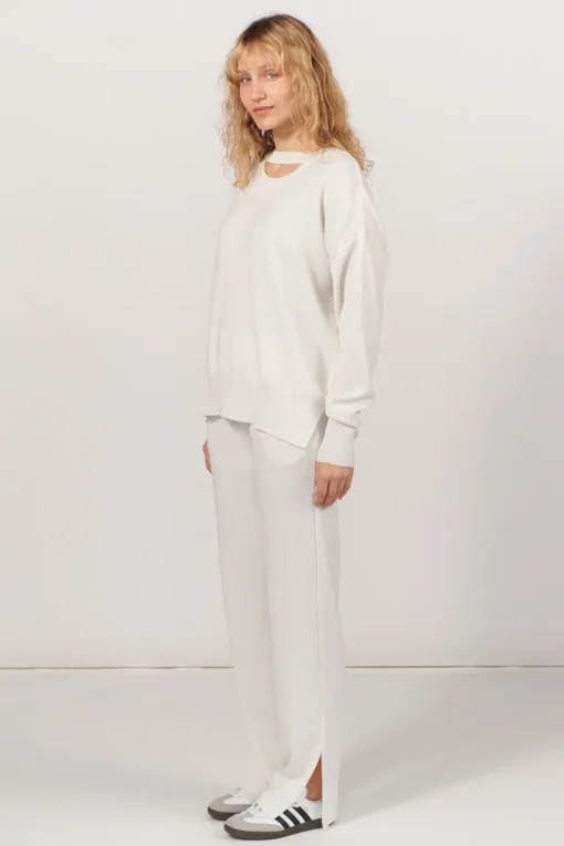 Rotondo Merino Jumper White<Salanida Outlet