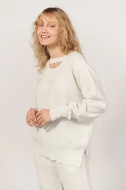 Rotondo Merino Jumper White<Salanida Outlet