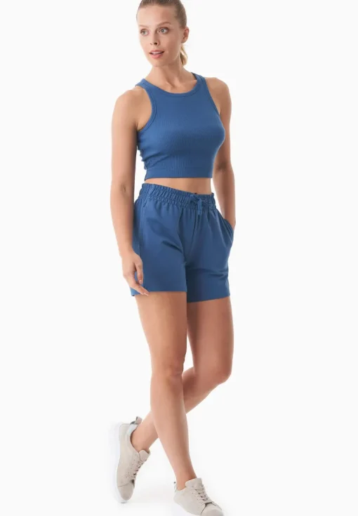 Sabbrina Light Organic Cotton Sweatshorts Light Navy<ORGANICATION Flash Sale