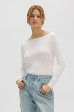Pitkähihainen Body Valkoinen<Saint Body Best