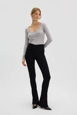 Pitkähihainen Paita Harmaa<Saint Body Flash Sale