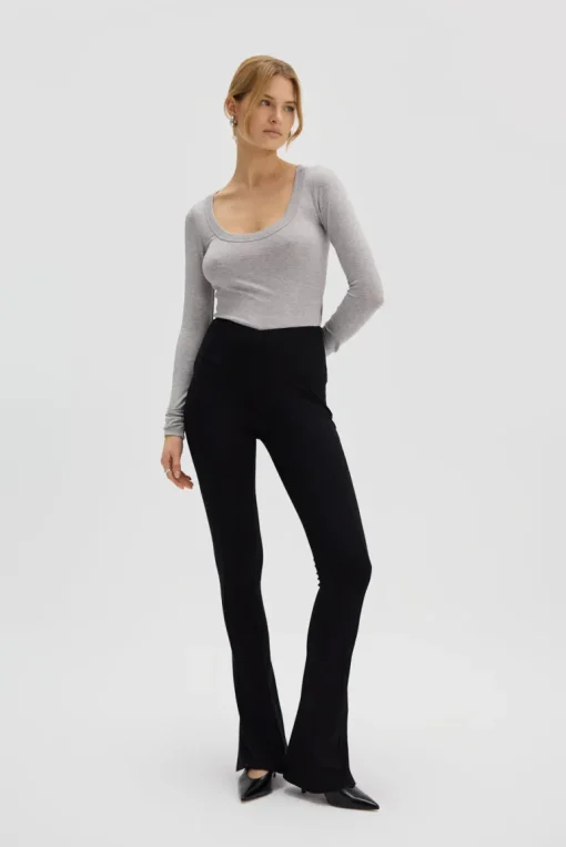 Pitkähihainen Paita Harmaa<Saint Body Flash Sale