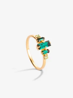 Salomon Ring Emerald<April Please Fashion