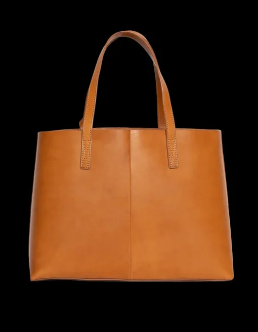 Sam Classic Leather Shopper Bag Cognac<O My Bag Best Sale