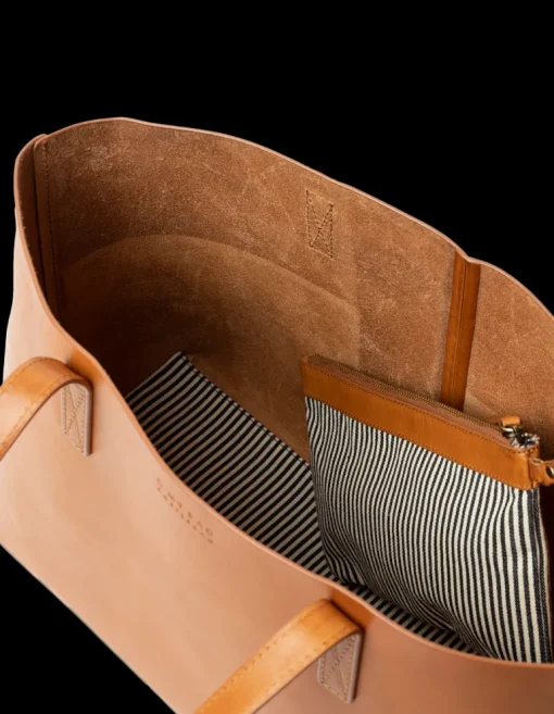 Sam Classic Leather Shopper Bag Cognac<O My Bag Best Sale