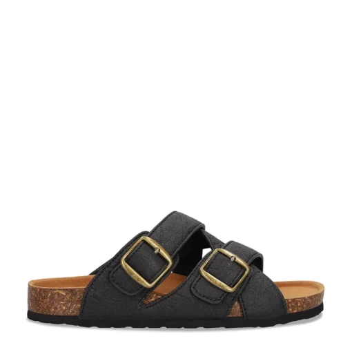 Samet Sandaalit Musta<NAE Vegan Shoes Fashion
