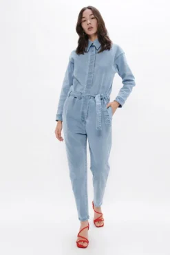 San Francisco SFO Denim Boilersuit Sky<1 People Discount