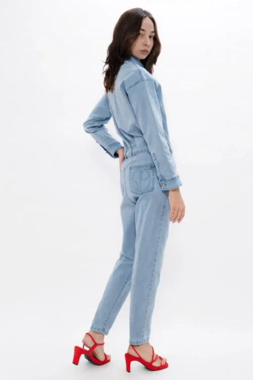 San Francisco SFO Denim Boilersuit Sky<1 People Discount