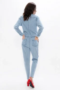 San Francisco SFO Denim Boilersuit Sky<1 People Discount