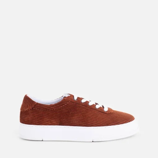 San Pietro 22.7 Corduroy Dark Orange Sneaker<Algori Cheap
