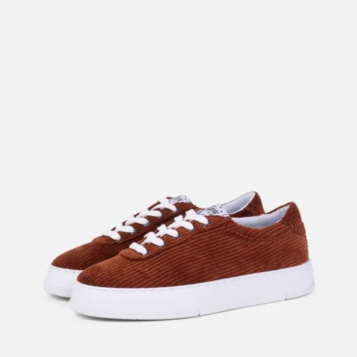 San Pietro 22.7 Corduroy Dark Orange Sneaker<Algori Cheap