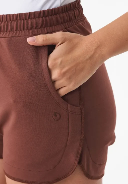 Sanndra Light Organic Cotton Sweatshorts Coffee Brown<ORGANICATION Best