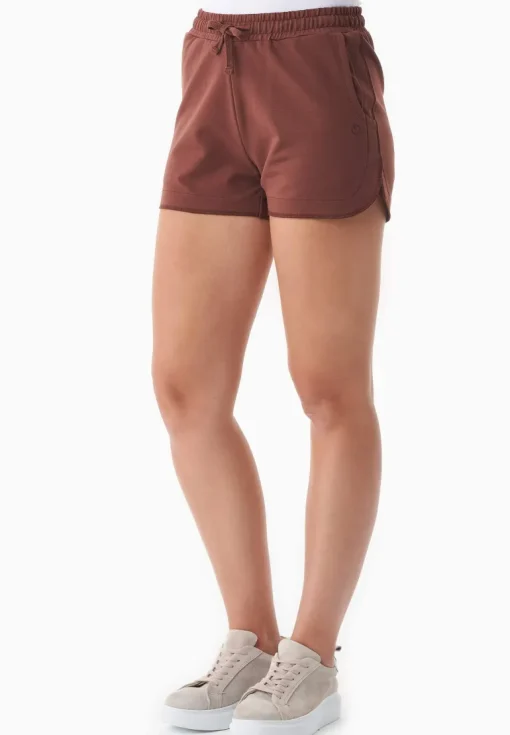 Sanndra Light Organic Cotton Sweatshorts Coffee Brown<ORGANICATION Best