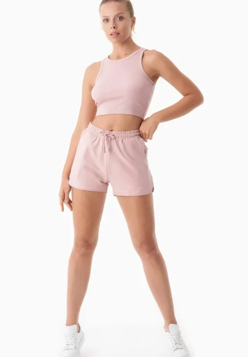Sanndra Light Organic Cotton Sweatshorts Light Rose<ORGANICATION Fashion