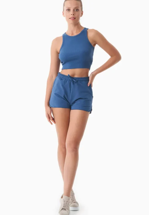 Sanndra Light Organic Cotton Sweatshorts Light Navy<ORGANICATION New