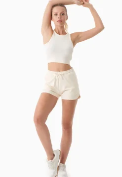 Sanndra Light Organic Cotton Sweatshorts Off White<ORGANICATION Fashion