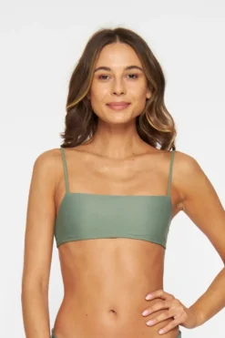 Sanur Bandeau Bikini Top Army<Copenhagen Cartel Hot