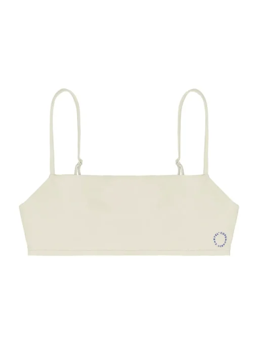 Sanur Bandeau Bikini Top Shell White<Copenhagen Cartel Clearance