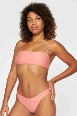 Sanur Bandeau Bikini Top Coral<Copenhagen Cartel Fashion