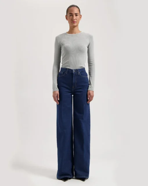 Sara High Loose Jeans Stone Indigo<MUD Jeans Sale