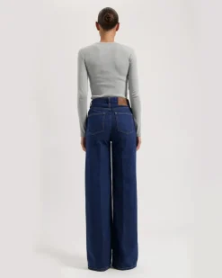 Sara High Loose Jeans Stone Indigo<MUD Jeans Sale