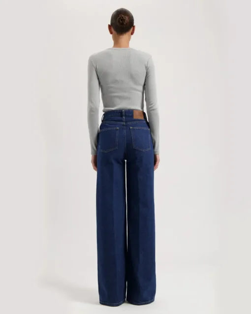 Sara High Loose Jeans Stone Indigo<MUD Jeans Sale