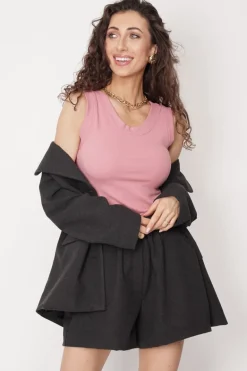Sari Toppi Vaaleanpunainen<ANGELL Fashion