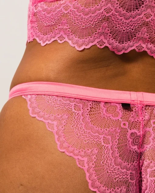 Satiini-Pitsi Bikinitangat Bubblegum Pinkki<UNDERSTATEMENT Store