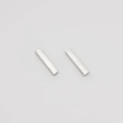 Satin Bar Stud Earrings<fejn jewelry Shop