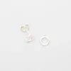 Satin Circle Nappikorvakorut<fejn jewelry Sale