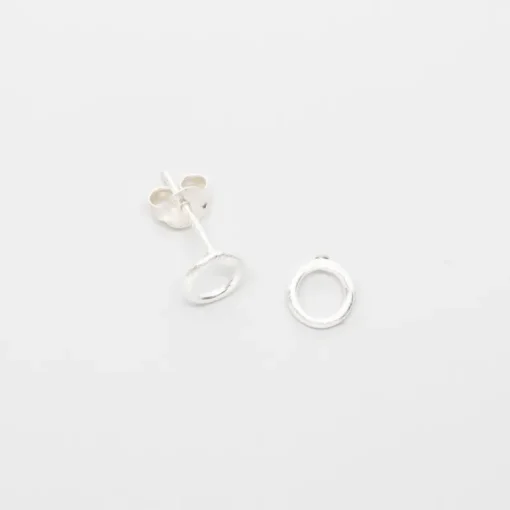 Satin Circle Nappikorvakorut<fejn jewelry Sale