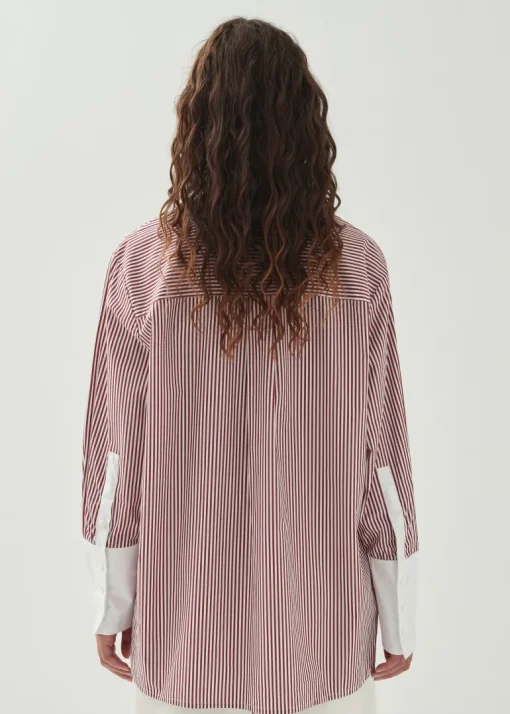 Sempe Red Stripes Shirt<ALOHAS Hot