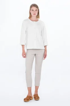 Serata Knit Jacket White<FALLA FINLAND Flash Sale
