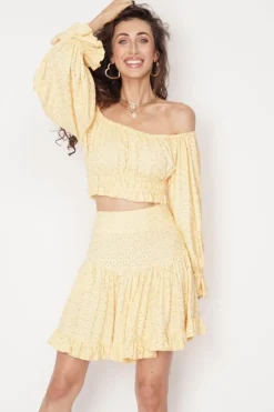 Serena Blouse Yellow<ANGELL Shop