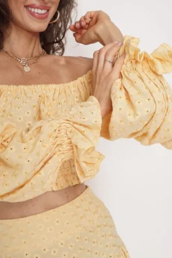 Serena Blouse Yellow<ANGELL Shop