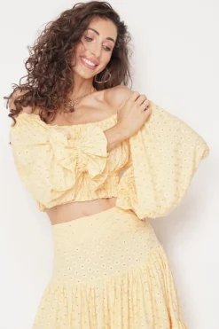 Serena Blouse Yellow<ANGELL Shop