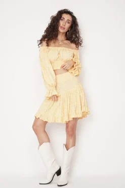 Serena Blouse Yellow<ANGELL Shop
