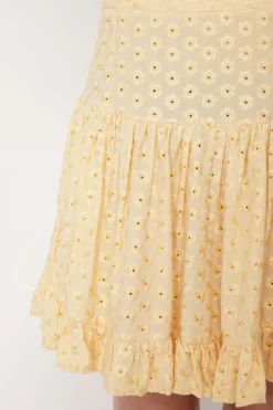 Serena Mini Skirt Yellow<ANGELL Clearance