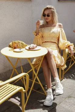 Serena Mini Skirt Yellow<ANGELL Clearance