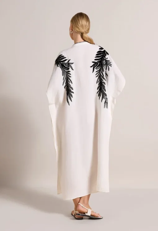 Serina Kaftan Dress Antique White<Scarlett Poppies Store