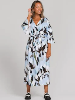 Shana Kietaisumekko/Takki Flowertile Blue<Aarrelabel New