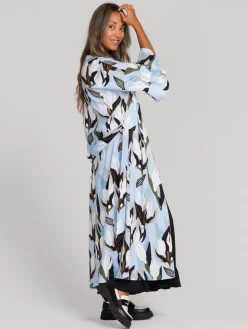 Shana Kietaisumekko/Takki Flowertile Blue<Aarrelabel New
