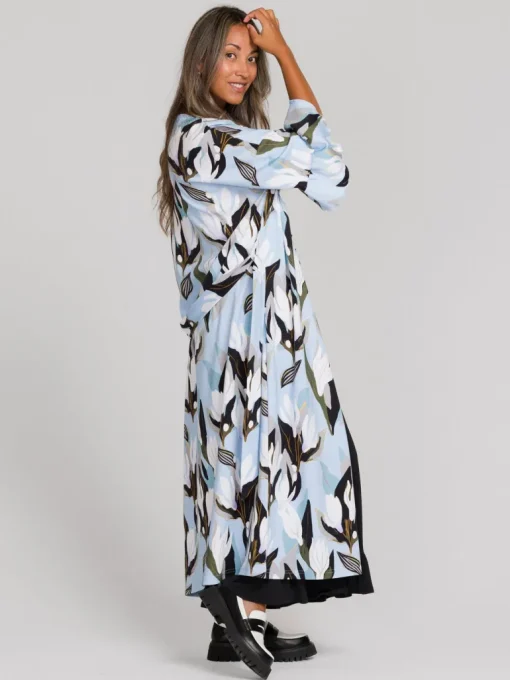 Shana Kietaisumekko/Takki Flowertile Blue<Aarrelabel New
