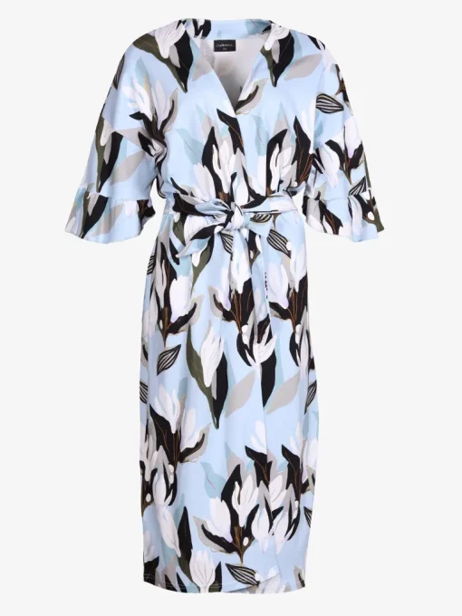 Shana Kietaisumekko/Takki Flowertile Blue<Aarrelabel New