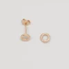 Shiny Circle Nappikorvakorut<fejn jewelry Flash Sale