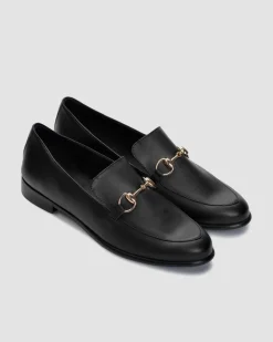 Shiv Loafers Moccasins Vegea Grape Leather Black<BOHEMA Fashion