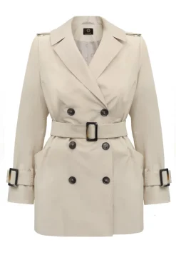 Short Trench Coat Light Beige<Enteliér Online